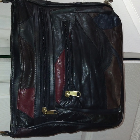 Zeca Italy design patch style cross body bag purse - Picture 3 of 17